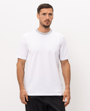 Peserico White T-shirt with logo print R55558J0Q2A0089