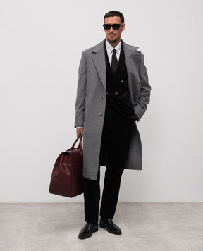 Brunello Cucinelli Gray wool coat MY4969155