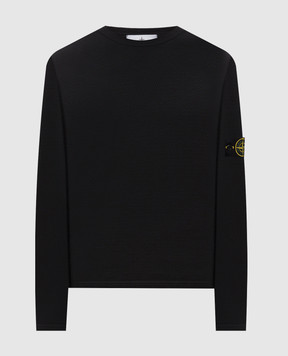 Stone Island Black long sleeve with logo patch L1S156100011S0297