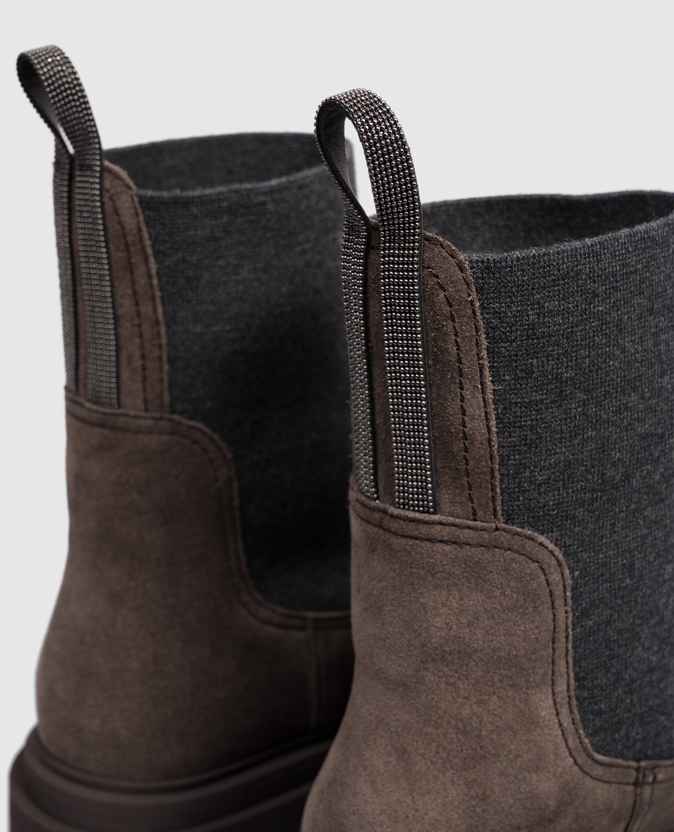 

Brown suede chelsea boots Brunello Cucinelli