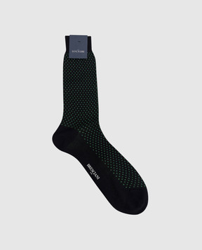 Bresciani Blue socks with a contrasting pattern MC034RI1036XX
