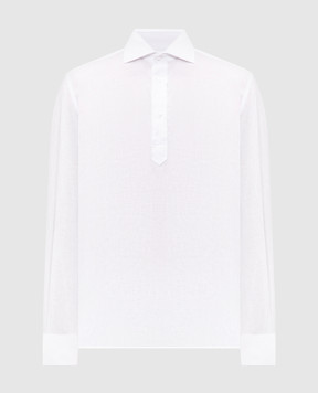 Pini Parma White linen shirt SHIPOPLIBCO