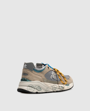 Premiata Beige Mased combination sneakers with reflective inserts MASED8520L