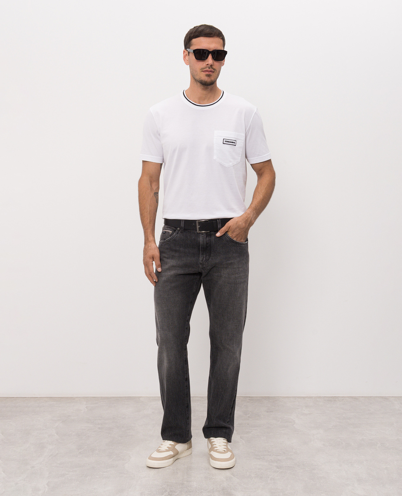 Black jeans with a worn effect Dolce&Gabbana 2