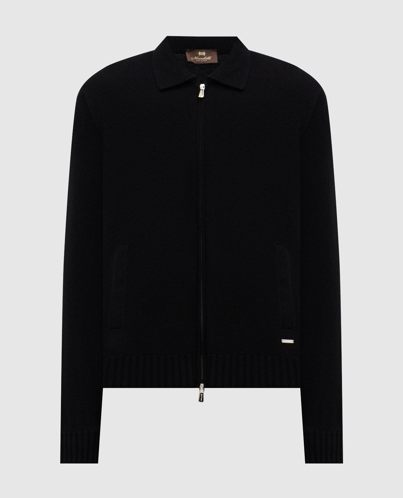 

Black cashmere cardigan Enrico Mandelli