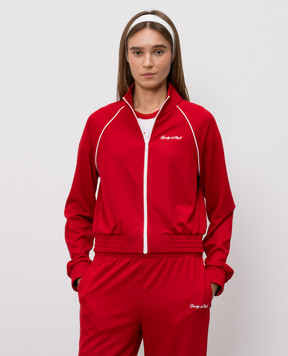 Sporty & Rich Red sports jacket with logo embroidery JA066710326RE33