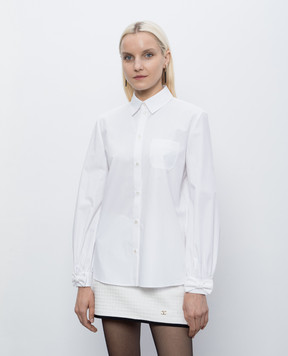 Valentino White shirt with embroidered emblem 9B3AB8J55A6