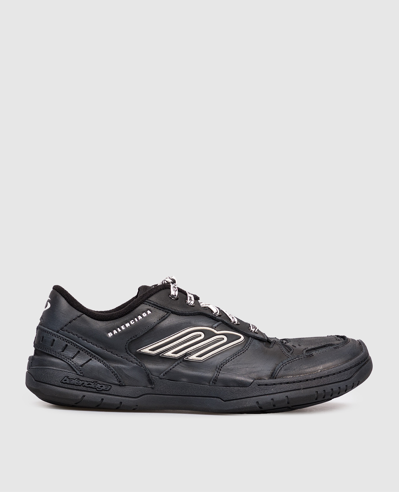 

Black leather Hamptons sneakers Balenciaga