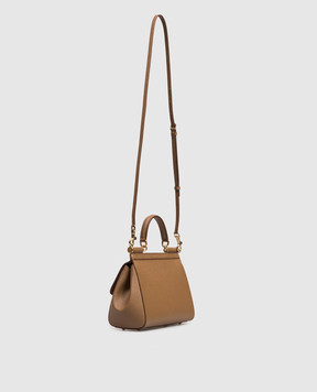 Dolce&Gabbana Brown leather bag Sicily BB6003B1001