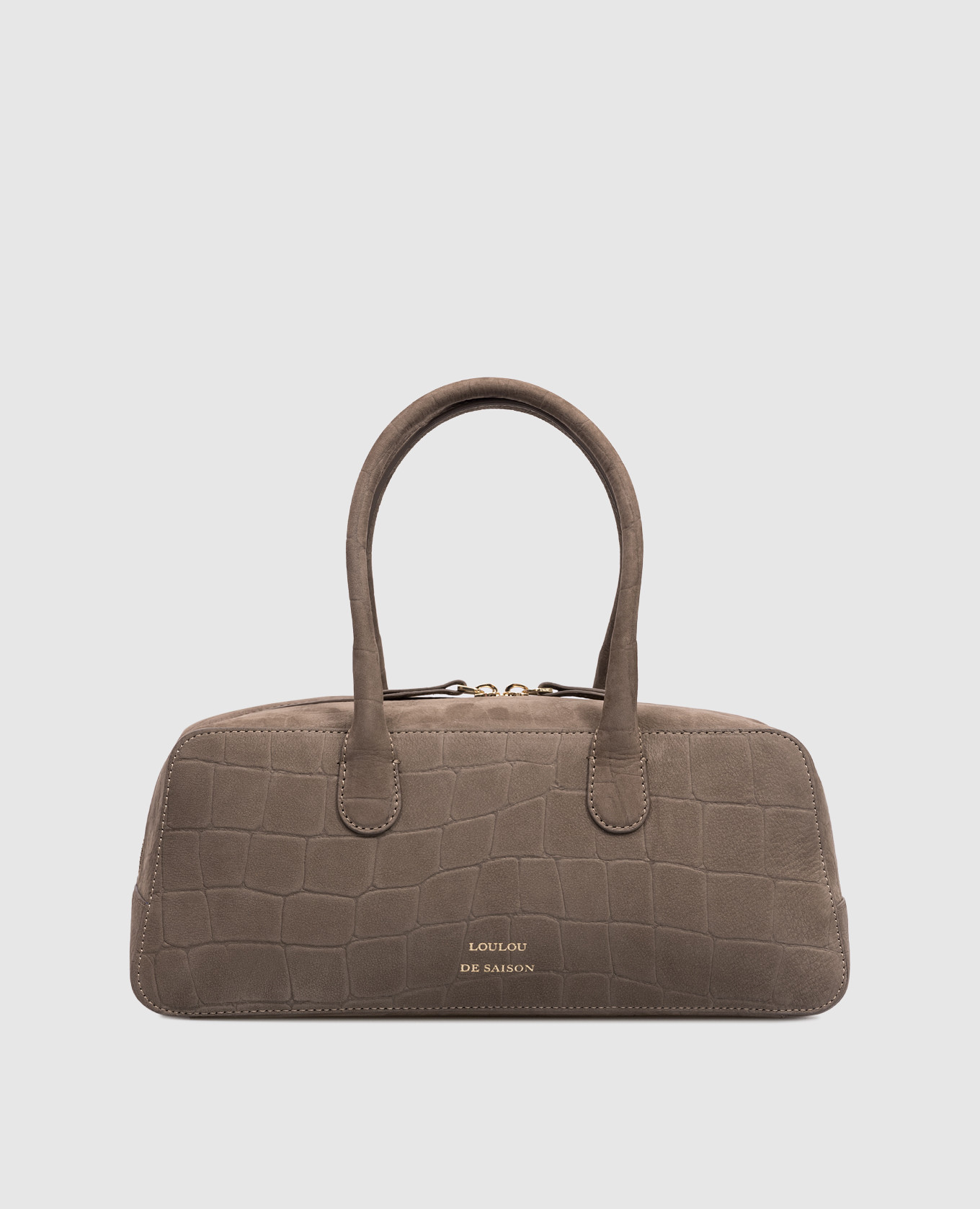 

MAWI brown nubuck baguette bag Loulou de Saison