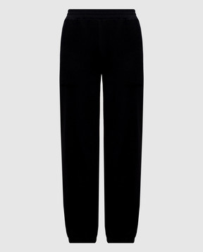Twinset Black sweatpants with logo 252LL2CFF