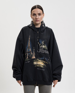 Vetements Black sports jacket with print ME76ZU242Bw