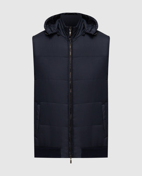 Doriani Cashmere Blue quilted vest A427CAP323