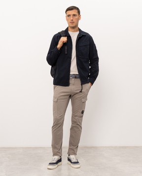 C.P. Company Gray cargo with logo patch MPA172A005529G