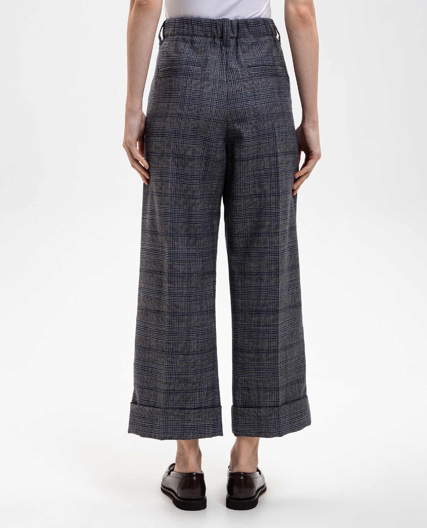 

Gray wool checked pants Brunello Cucinelli, Grey