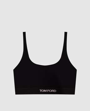 Tom Ford Black top with logo BRJ016JEX011