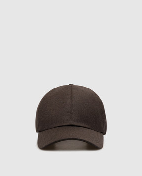 MooRER Brown ROBINSON wool and cashmere cap ROBINSONLL