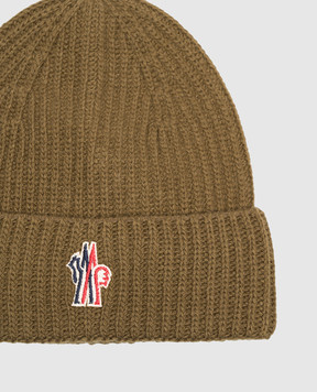 Moncler Grenoble ENFANT Khaki wool children's hat L29573B00002M1241