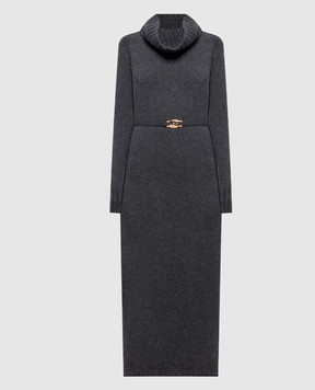 Twinset Gray dress with wool 262TT3212
