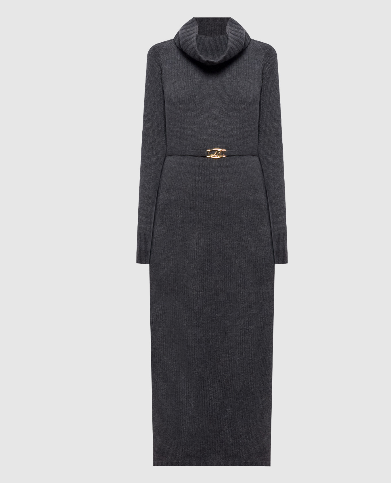 Gray dress with wool