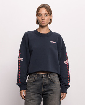 Off-White Blue Star sweatshirt 2FE00512T