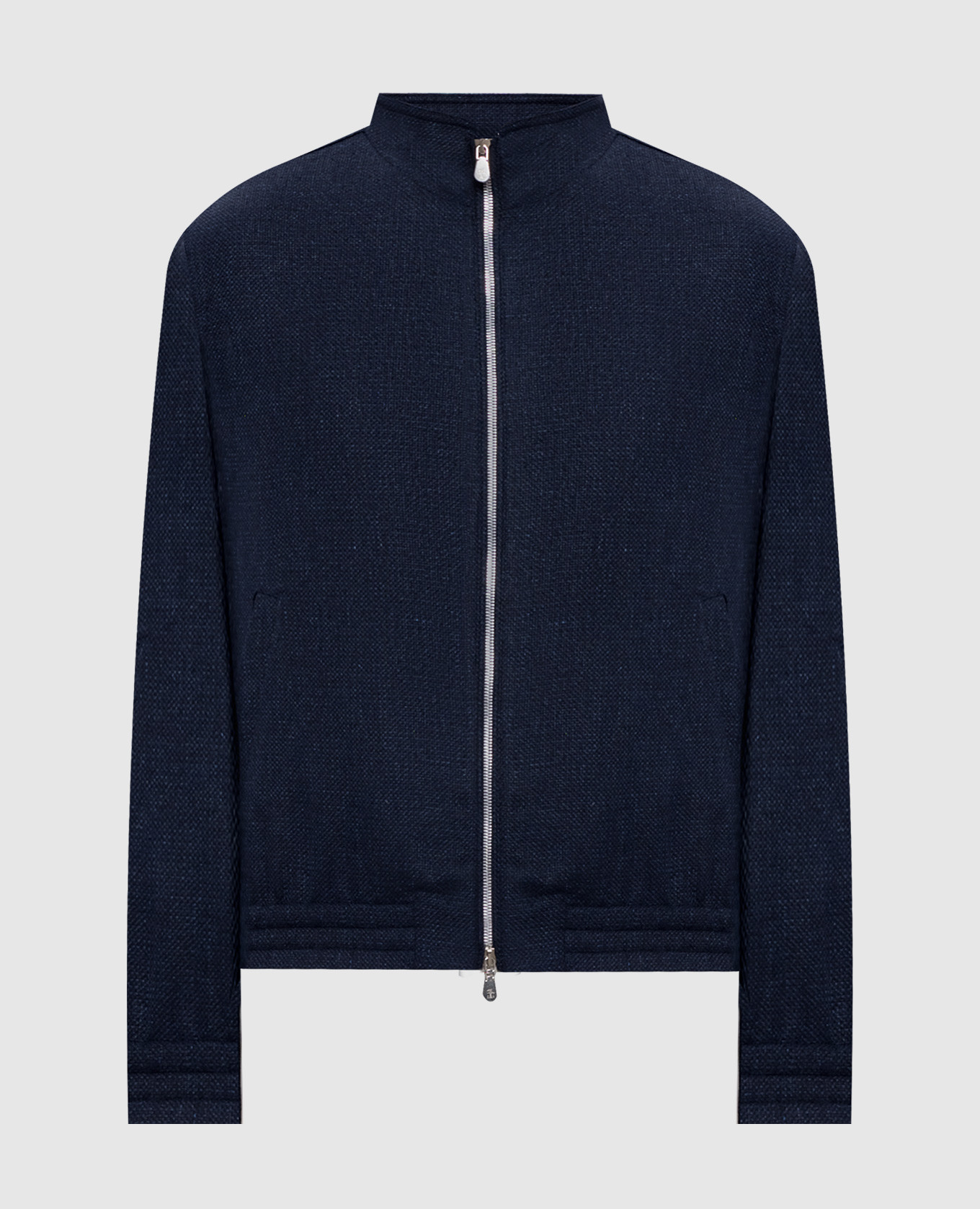 

Blue jacket made of silk, linen and wool Brunello Cucinelli