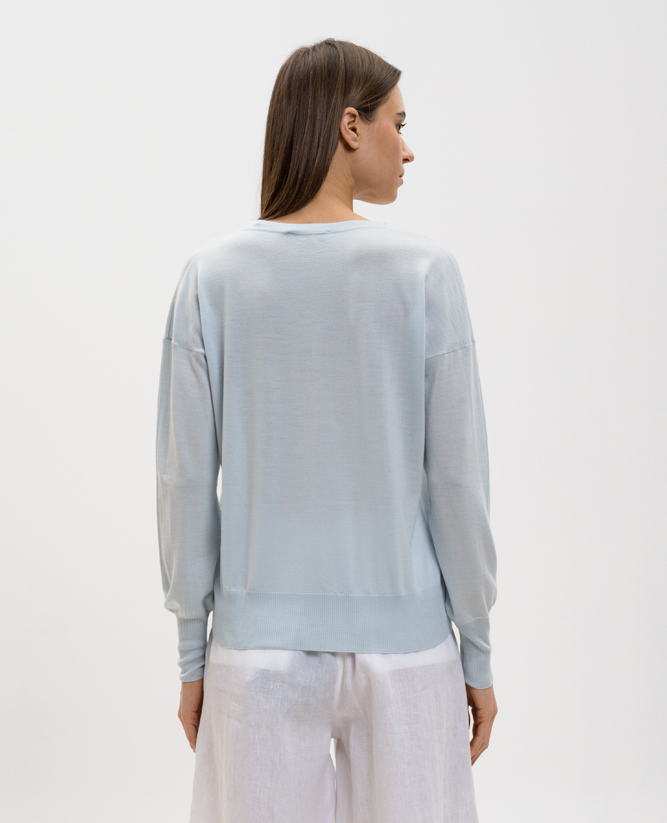VARENNA blue wool pullover MooRER 4
