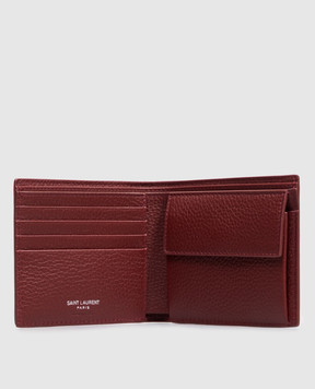 Saint Laurent Burgundy leather wallet 848141AAELP