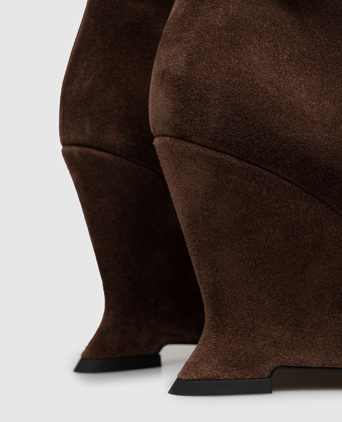 Brown suede ankle boots Balmain 5