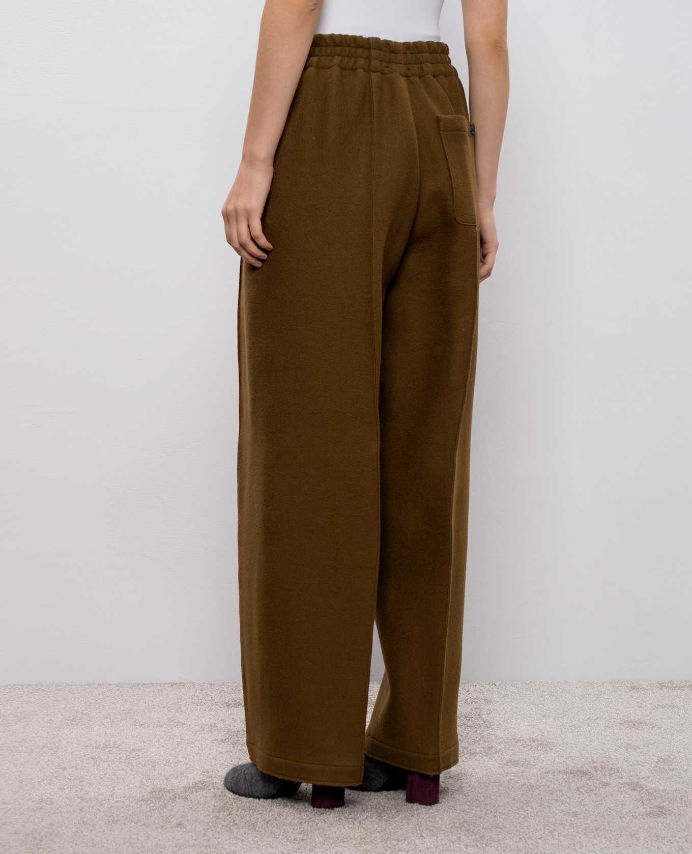 

Brown wool cloaks Ami Paris