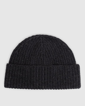 Brunello Cucinelli Dark gray cashmere hat M2294920