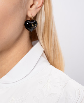 Valentino Black Coeur Royal earrings 8W2J0AE4MJP