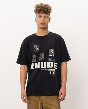 Rhude Black Winter 91 Rallye T-shirt RHPF26TT03012