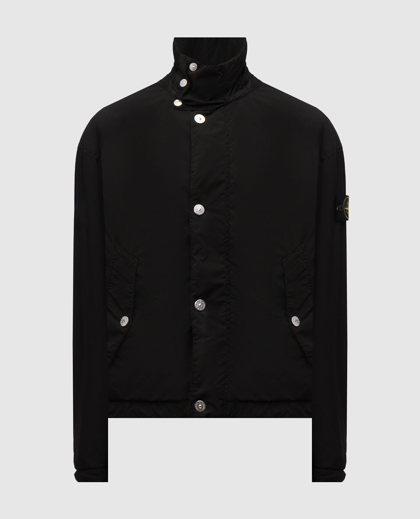 

Black jacket with logo Stone Island