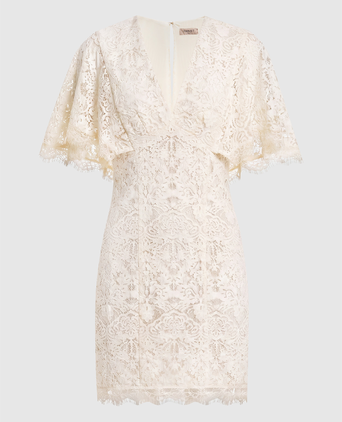 

Ivory lace dress Twinset, Beige