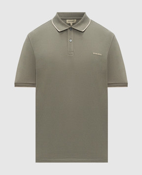 Woolrich Khaki polo with piping CFWOPO2000MRUT5348