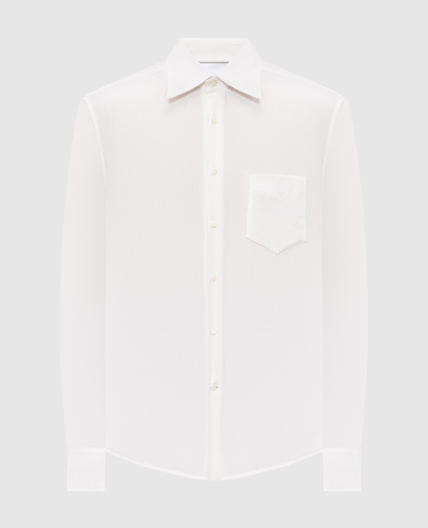 White shirt with a pattern