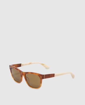 Brunello Cucinelli Brown sunglasses with logo engraving MOCMULTS52