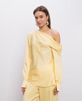 Simkhai Alice yellow one-shoulder blouse 2262081Q