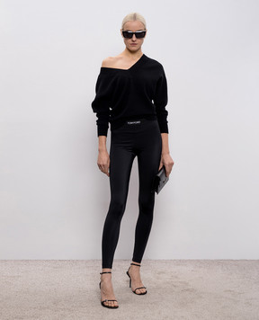 Tom Ford Black leggings with logo PAJ096JEX087