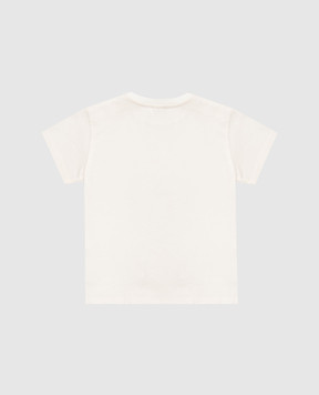 Dolce&Gabbana Children's ivory T-shirt with print L1JTEYG7P8K