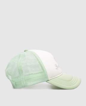 Sporty & Rich Green Juicy Crown Trucker Cap AC100716689WH098