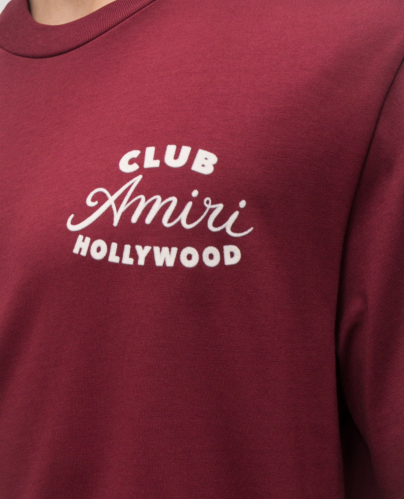 Burgundy t-shirt CLUB with logo AMIRI 5