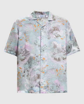 Off-White Blue printed shirt 44XGG01FS26F00B
