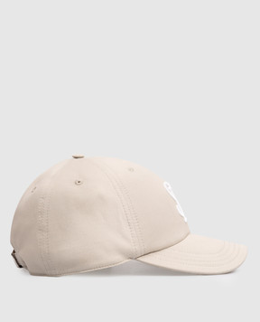 Stefano Ricci Gray wool cap with monogram embroidery MCV610028FCTC800