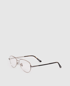 Tom Ford Silver PILOT glasses FT6128B