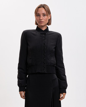 Alexander McQueen Black silk jacket 865429QBADT