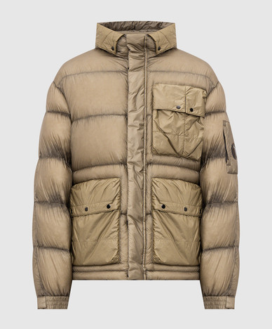 Khaki down jacket