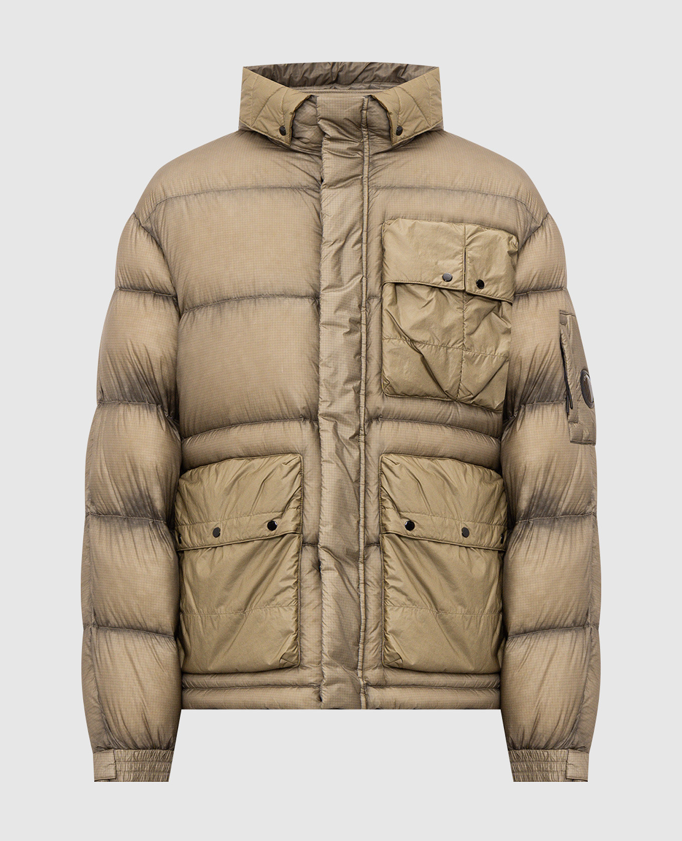 Khaki down jacket