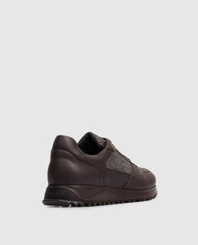 Doucal's Brown combination sneakers DU3594SYDNPJ608
